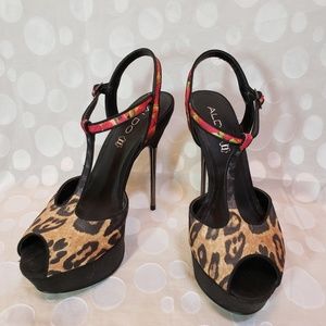 NEW ALDO leopard stilettos size 39